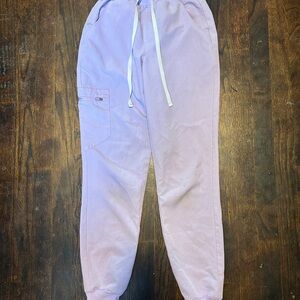 Figs Women's Light Purple Cropped Pants